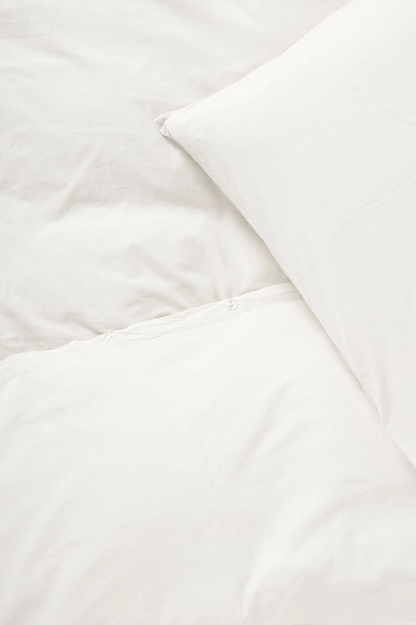 Compliments - Sengetøj - Stone Bed Linen 140x200/60x63 cm - Hvid