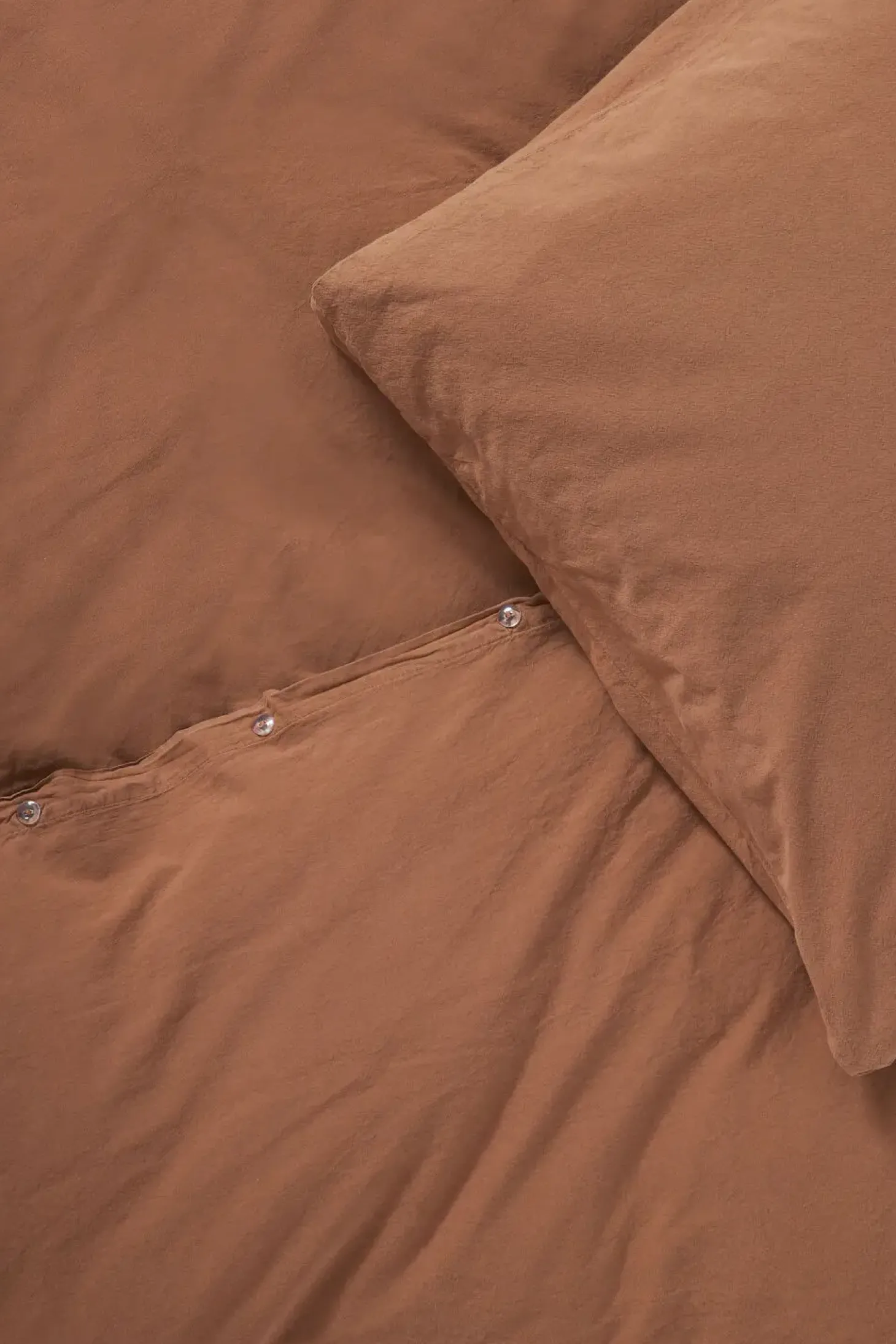 Compliments - Sengetøj - Stone Bed Linen 140x200/60x63 cm - Brun