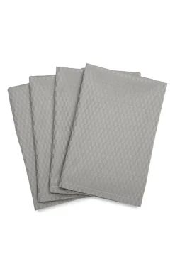Compliments - Serviet - Tile Damask Napkin 45x45 cm - 4 pack - Sølv grå