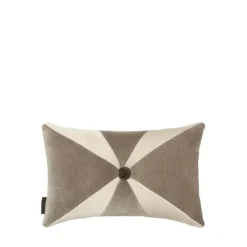 Cozy Living - Viana Patchwork fløjlspude - CREAM, ALPACA