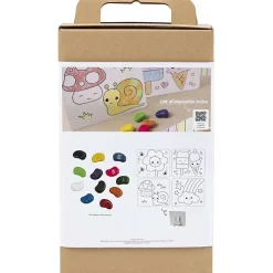 Creativ Company - DIY Kit Farvelægning, standardfarver, Tegneplade, 1 pk.