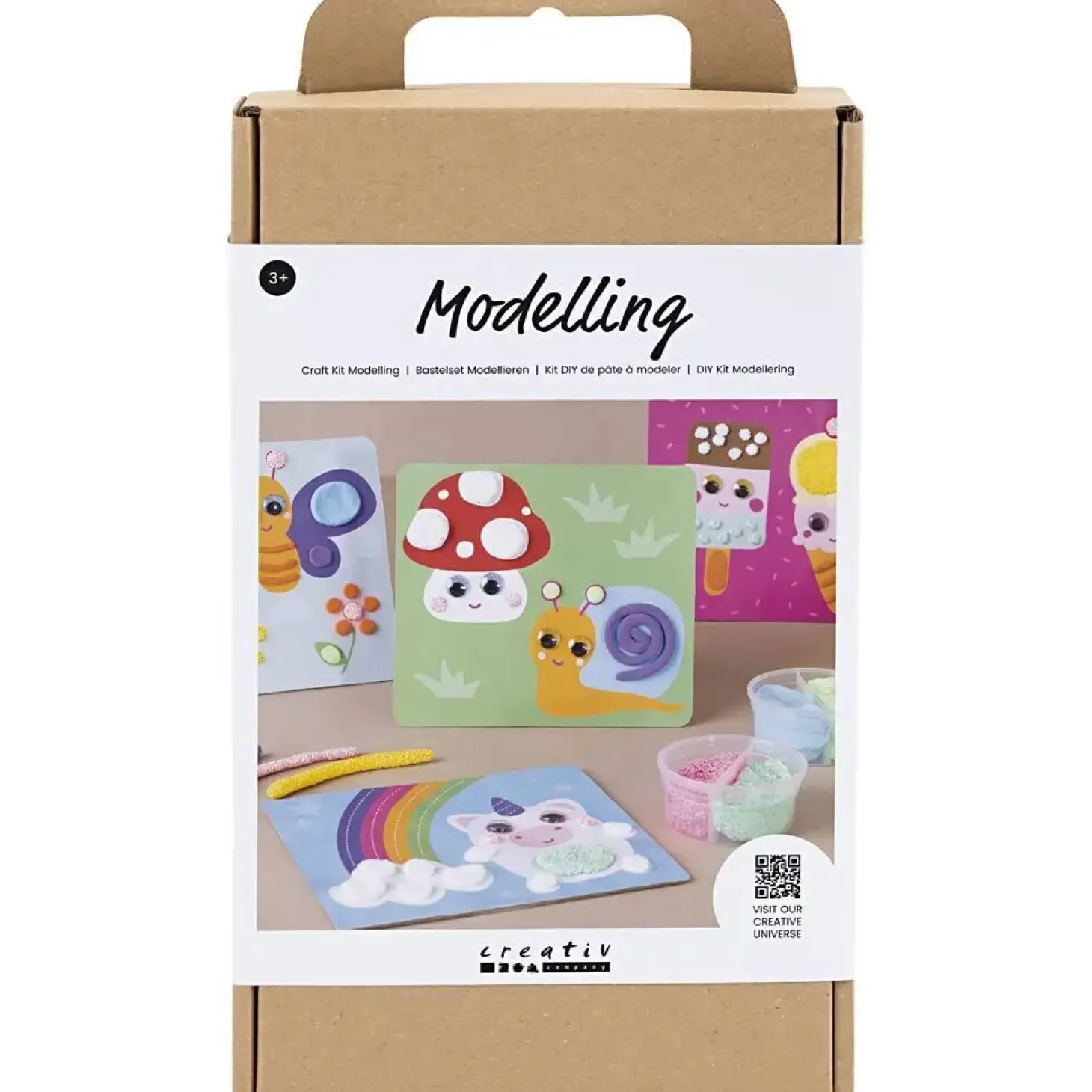 Creativ Company - DIY Kit Modellering, Dekorationsplade, 1 pk.