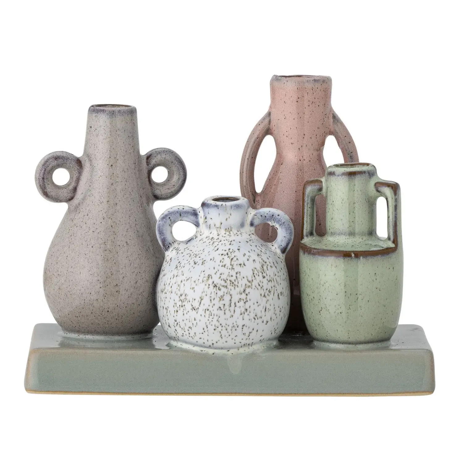 Creative Collection - Aidan Vase, Grøn, Stentøj