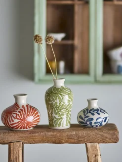 Creative Collection - Fauni Vase, Grøn, Stentøj