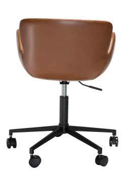 DAN-FORM - GAIA Office Stol - Vintage lysebrun kunstlæder