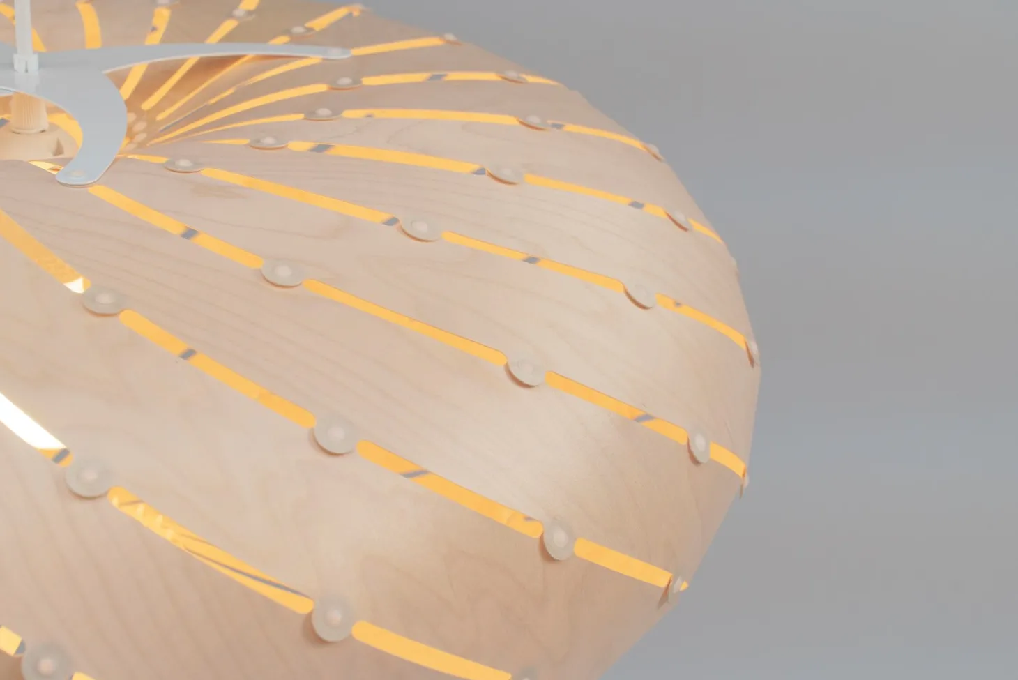 David Trubridge - Ebb Swell Lampe, natur