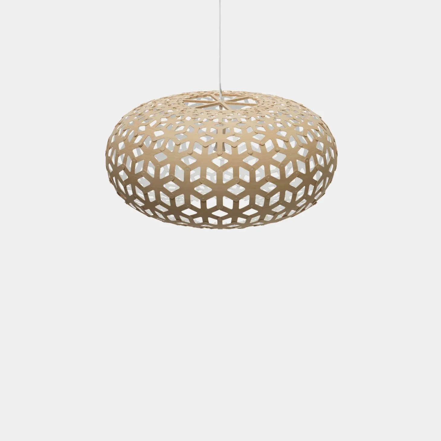 David Trubridge - Snowflake 80cm - Hvid/natur