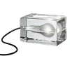 Design House Stockholm - Block Lampe. Glas blok lampe