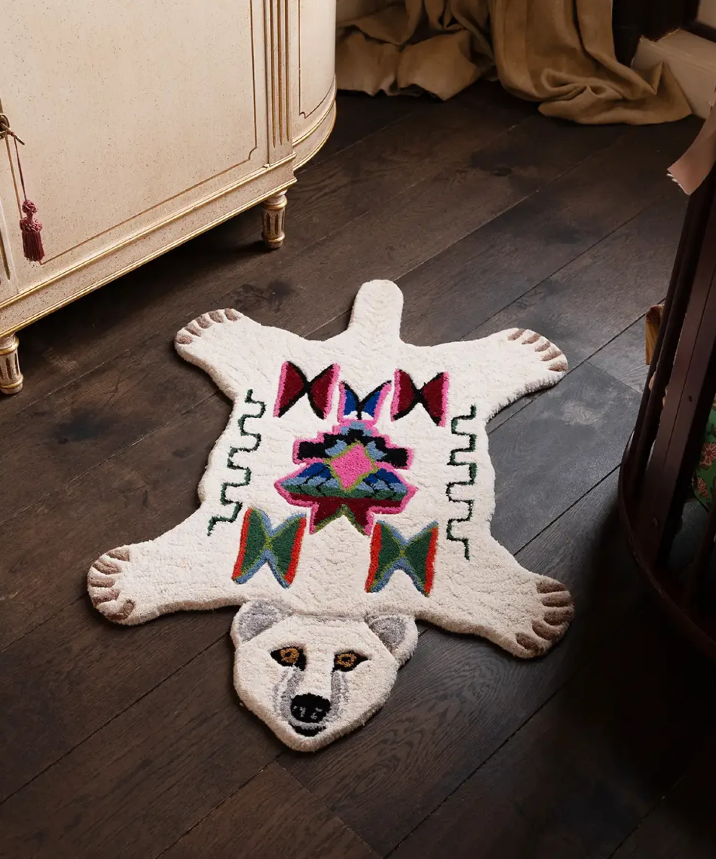 Doing Goods - Isbjørne tæppe - Kasbah Polar Bear - Small - 95 x 65 cm