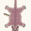 Doing Goods - Lilly Leopard Gulvtæppe - Large - Pink