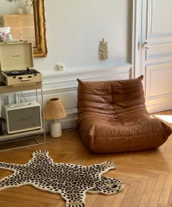 Doing Goods - Lilly Leopard Gulvtæppe - Large - brun