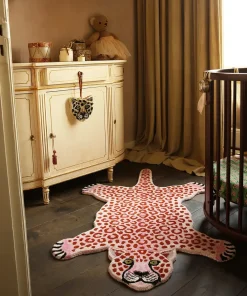 Doing Goods - Pink Leopard Gulvtæppe - Small