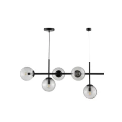 Dyberg Larsen - Como Pendel Lampe, Sort, 93x39 cm