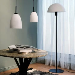 Dyberg Larsen - Jazz gulvlampe - Opal/Sort