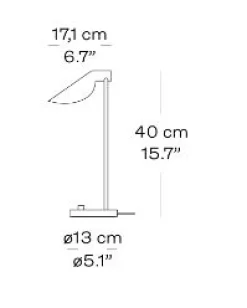 Fritz Hansen - Bordlampe - MS022 - Sort