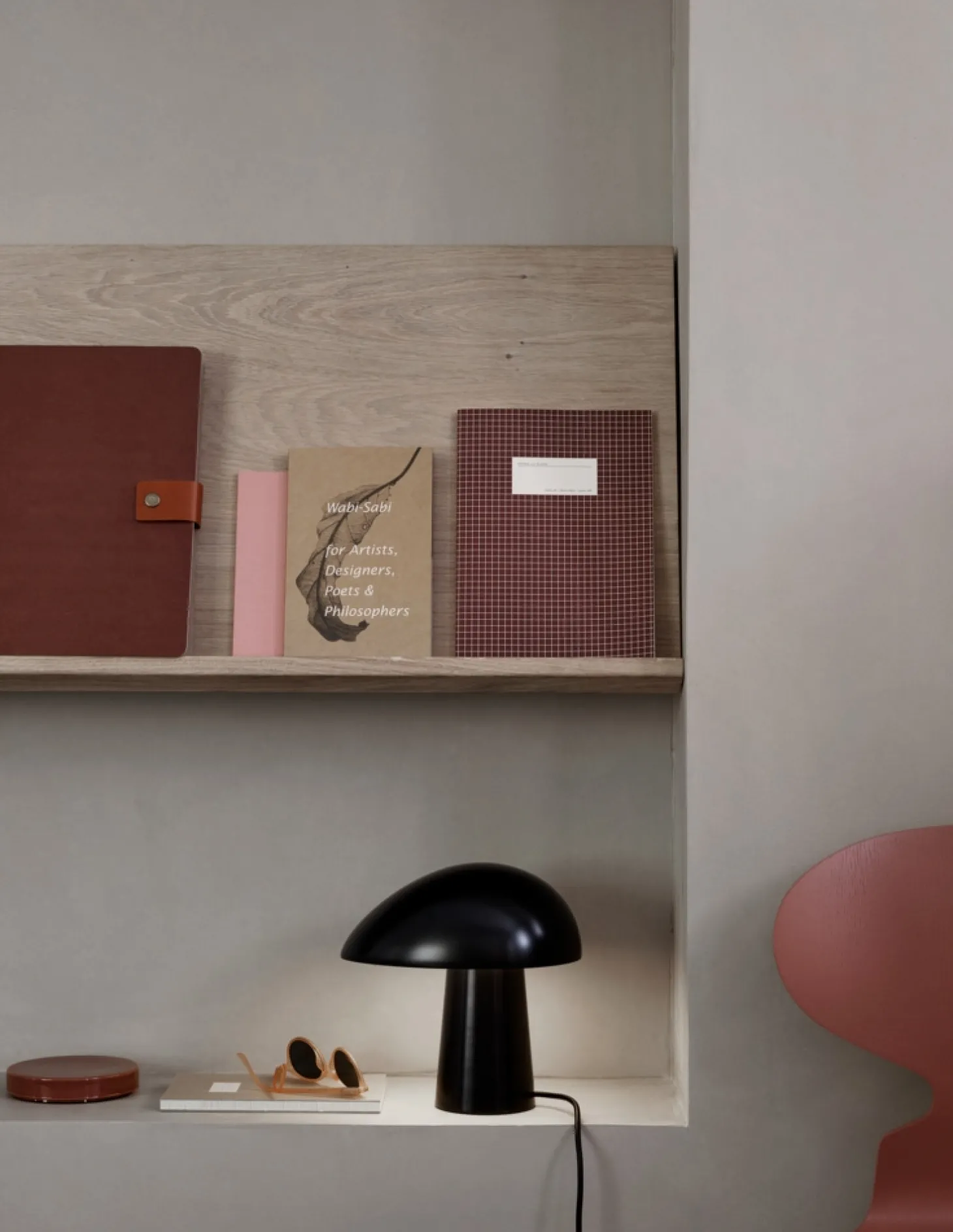 Fritz Hansen - Bordlampe - Night Owl Steel - Sort PVD