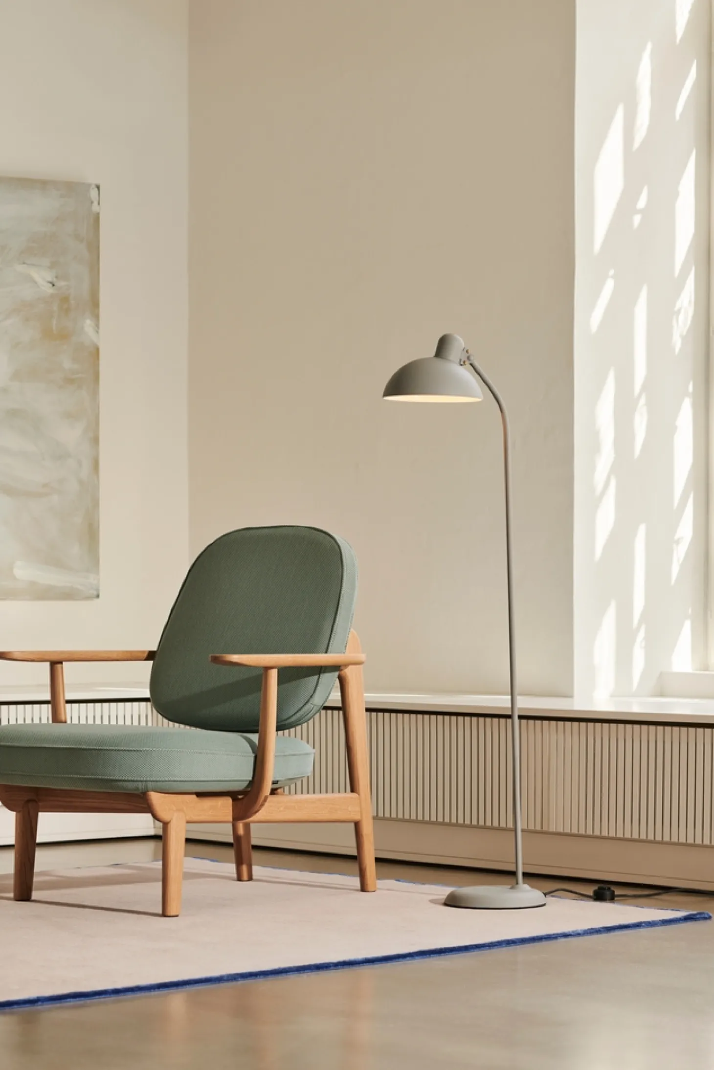 Fritz Hansen - Kaiser Idell 6556-F - Gulvlampe - Grå