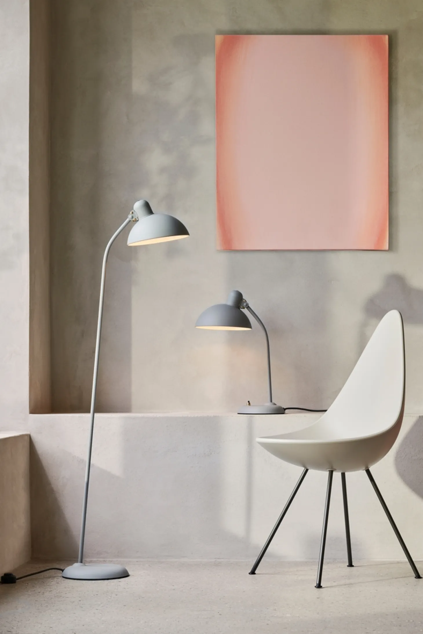 Fritz Hansen - Kaiser Idell 6556-F - Gulvlampe - Grå