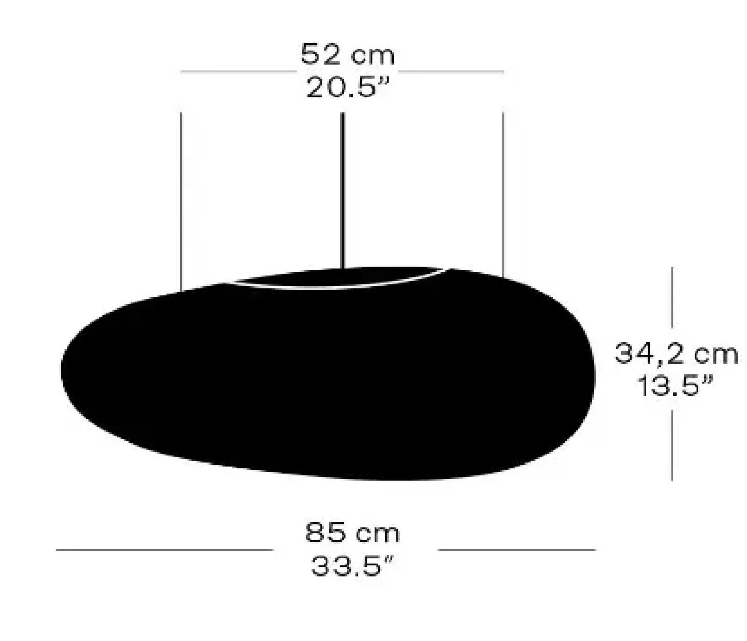 Fritz Hansen - Loftlampe - Avion - Hvid