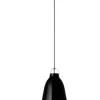 Fritz Hansen - Loftlampe - Caravaggio - Sort/Sort - P2 Medium - Sort ledning 3m