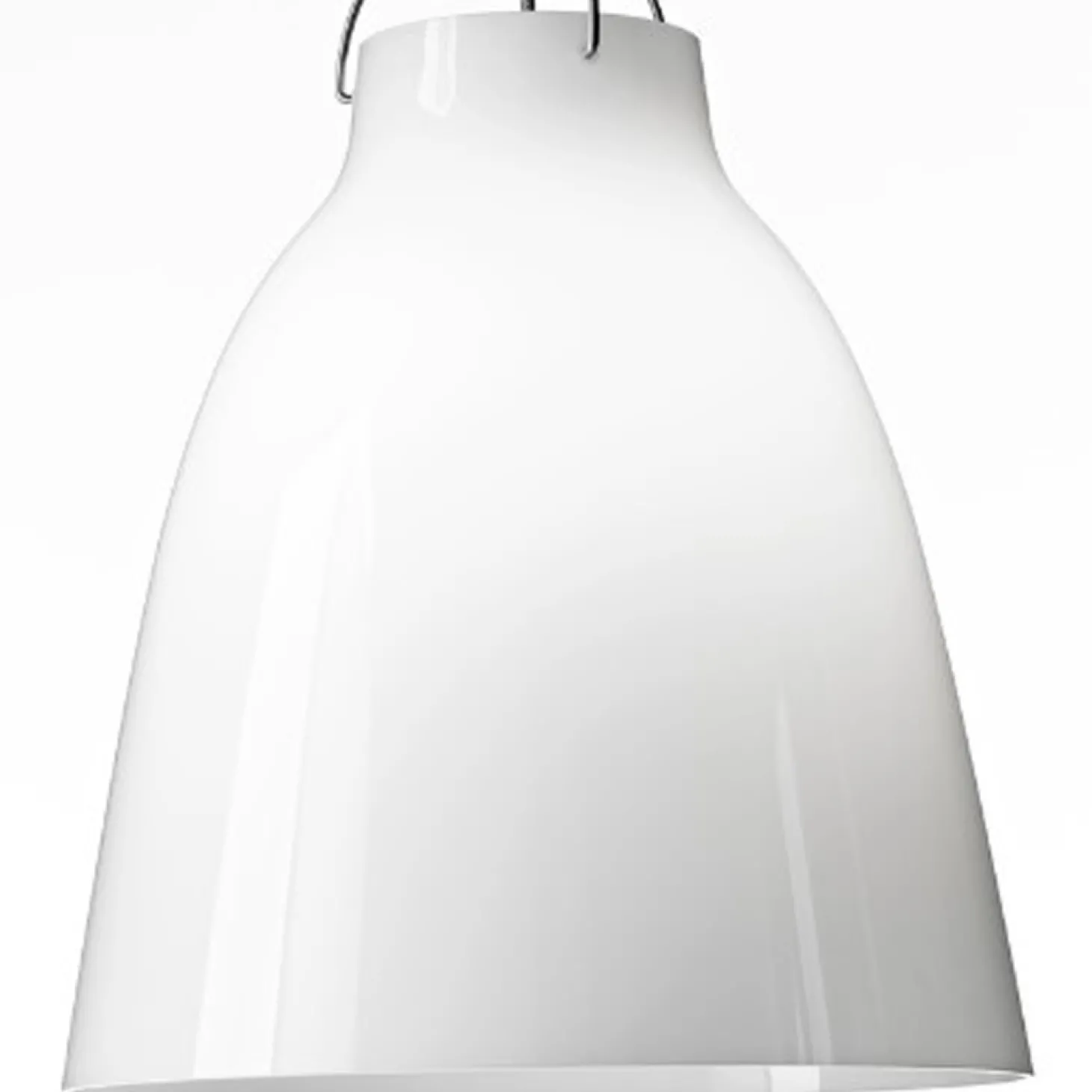 Fritz Hansen - Loftlampe - Caravaggio Opal - P3 Large - Silver ledning 6m
