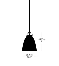 Fritz Hansen - Loftlampe - Caravaggio™ Matt - Patina Grøn - P2 Medium