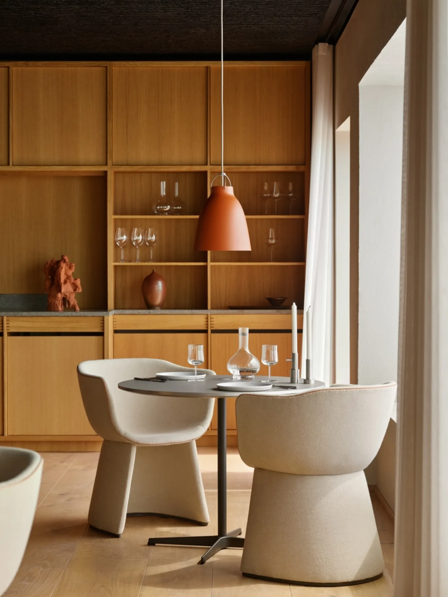Fritz Hansen - Loftlampe - Caravaggio™ Matt - Rust Rød - P1 Small
