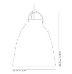 Fritz Hansen - Loftlampe - Caravaggio Matt - Hvid - P3 Large