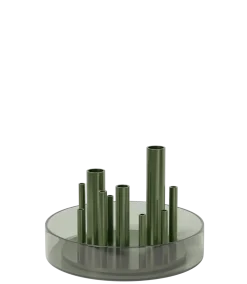 Frtiz Hansen - Ikeru Low Vase - Forest Green - 19x13 cm