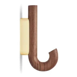 Gejst - Hook mini knage - Walnut Brass