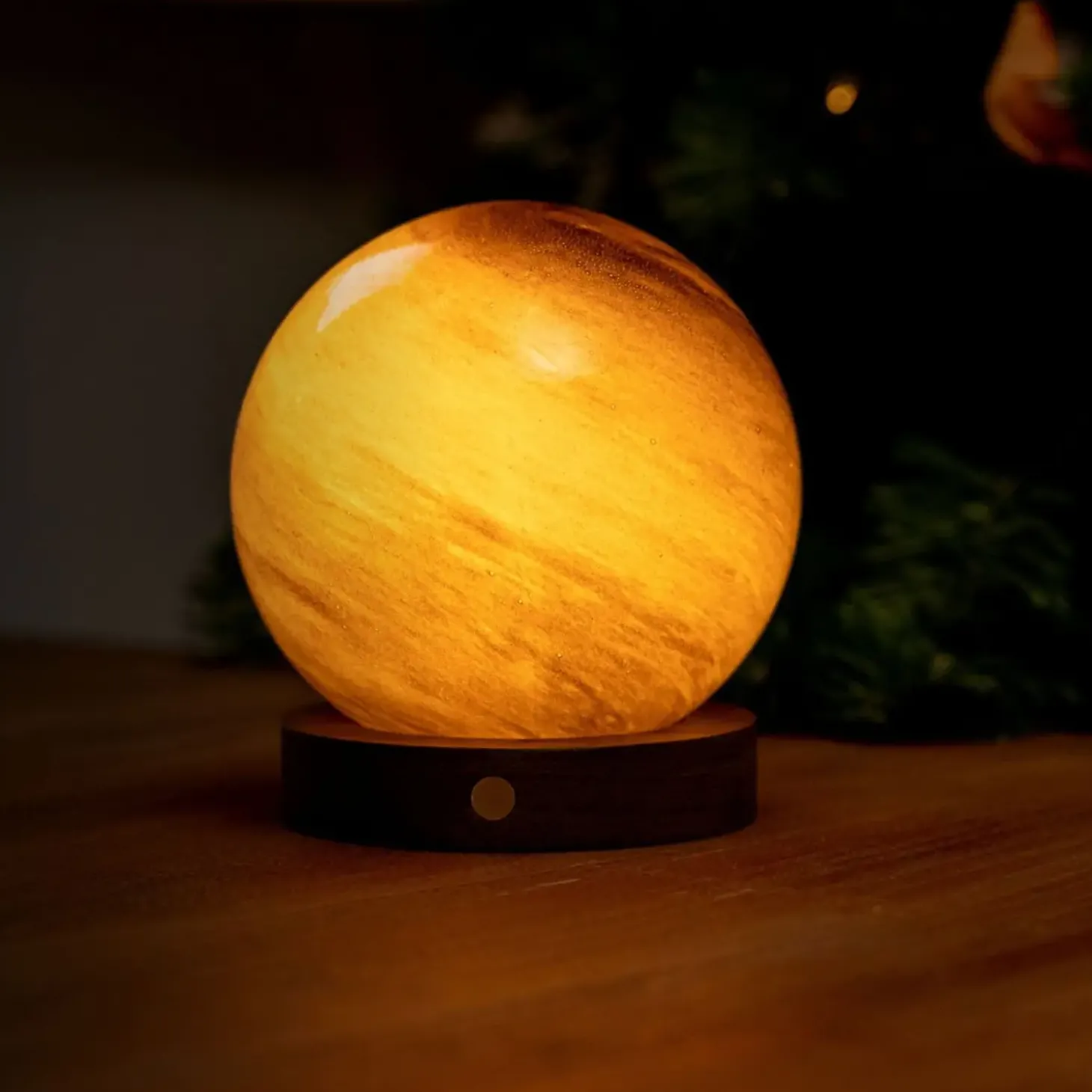 Gingko - AstraGlass light Bordlampe - Large - Sand Storm - 12x13 cm