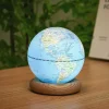 Gingko - Atlas Globe Lamp - Lightblue Mini White Ash base