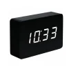Gingko - Brick Click Clock Black / White LED