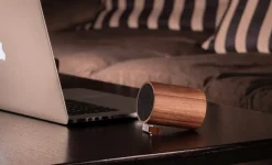 Gingko - Drum Light Bluetooth Speaker Natural Walnut Wood