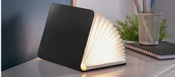 Gingko - LED Smart Booklight - Black Leather - Mini