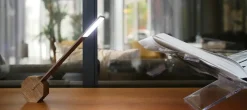 Gingko - Octagon One Desk Lamp - Walnut