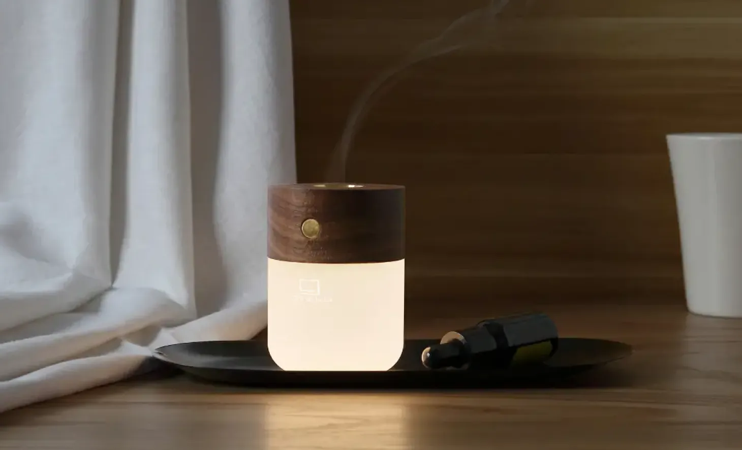 Gingko - Smart Diffuser Lamp Walnut