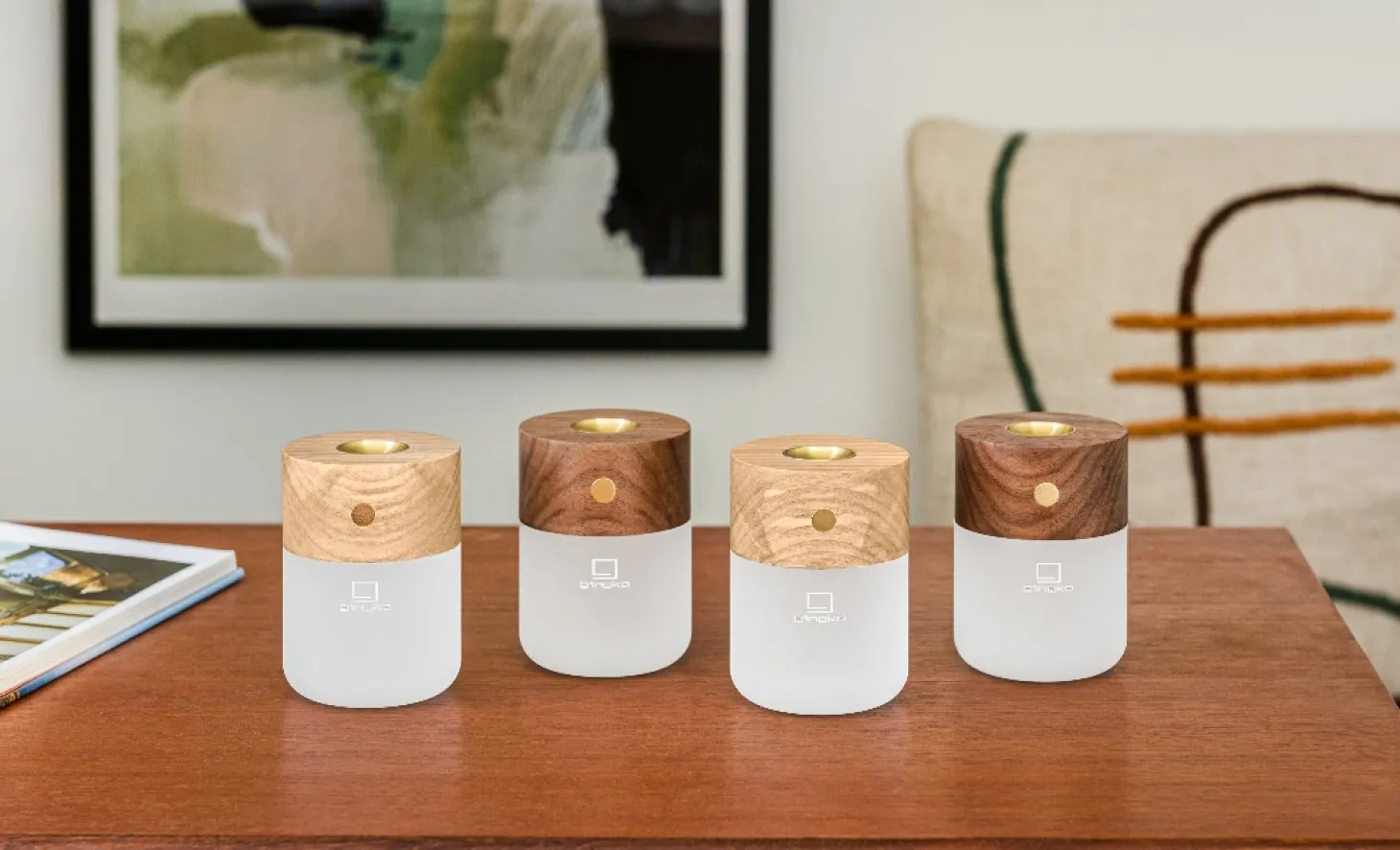 Gingko - Smart Diffuser Lamp White Ash