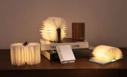 Gingko - Super Mini Smart Book Light - Valnød