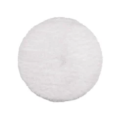 Habo - Badeværelsesmåtte - Camelia - Hvid - Ø 60 cm
