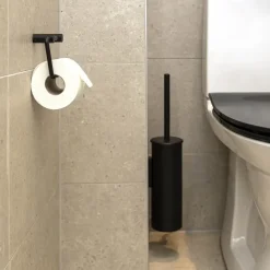 Habo - Toiletbørsteholder 1368 - Sort Stål