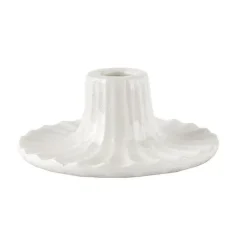 2Have - Lysestage - Süss - 5x12 cm - Hvid Keramik