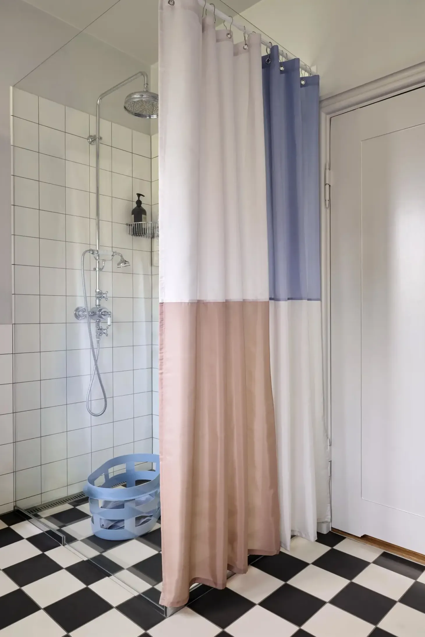 HAY - Badeforhæng - Check Shower curtain - blå
