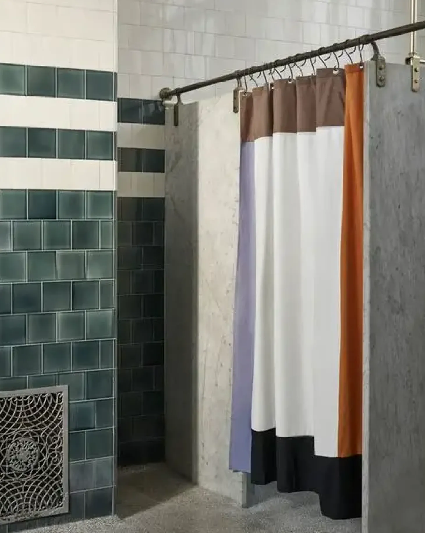 HAY - Badeforhæng - Pivot Shower Curtain - Cream - W180 X L200 cm