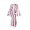 HAY - Badekåbe/Morgenkåbe - Outline Robe - Glacier Multi / Soft Pink - One size
