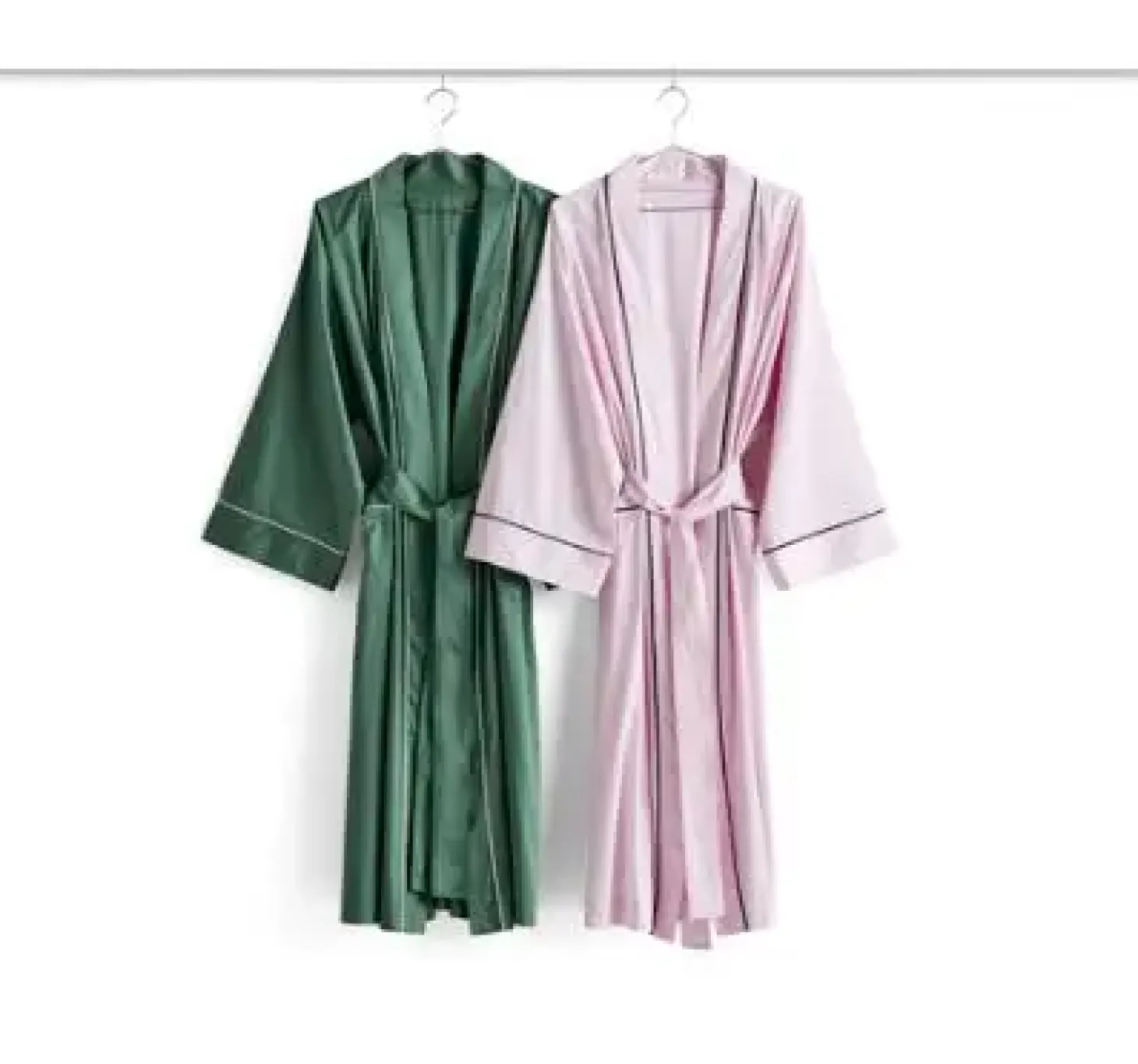 HAY - Badekåbe/Morgenkåbe - Outline Robe - Glacier Multi / Soft Pink - One size