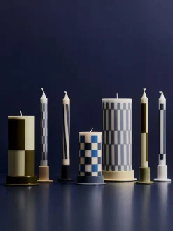 Hay - Bloklys - Column - Large - Light Blue & Dusty blue