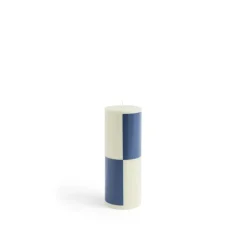 Hay - Bloklys - Column - Large - Milky green & Dark Blue