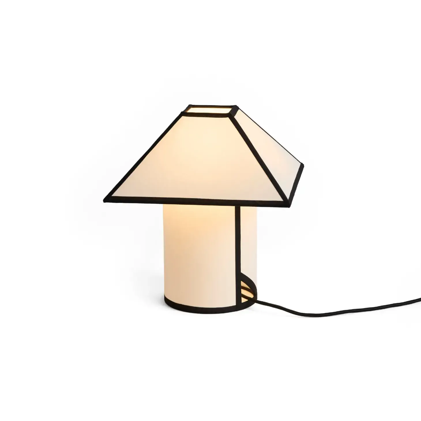 Hay - Bordlampe - Ava Pyramid - Sort/Hvid - H32 cm