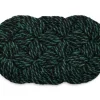 Hay - Coco Door Mat - Swirl - Green and black
